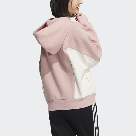 (WMNS) adidas Neo Hoodie 'Pink White' HM7406