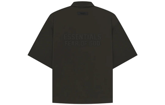 Fear of God Essentials Drop2 SS23 Short-Sleeve Nylon Shirt 'Off-Black' 186BT224000F