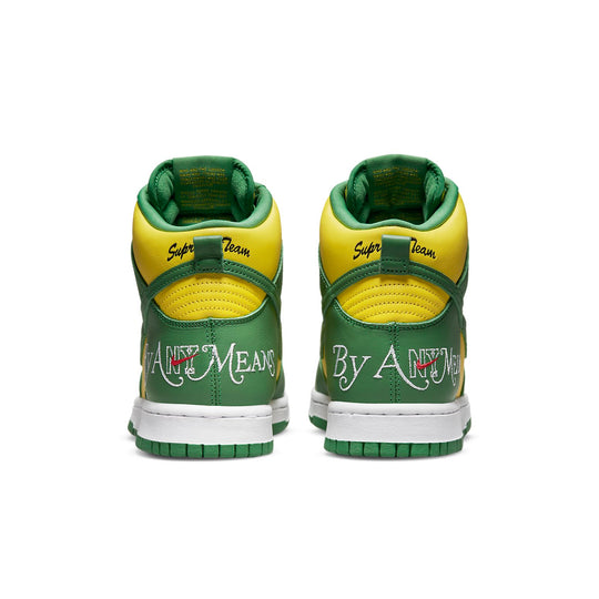 Nike x Supreme SB Dunk High 'By Any Means - Brazil' DN3741-700