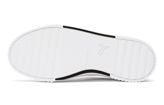 (GS) PUMA Carina Casual Board Shoes White/Black 370677-11