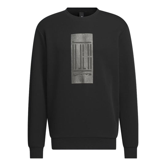 adidas Wuji Logo Crew Sweatshirt 'Black' IP4946