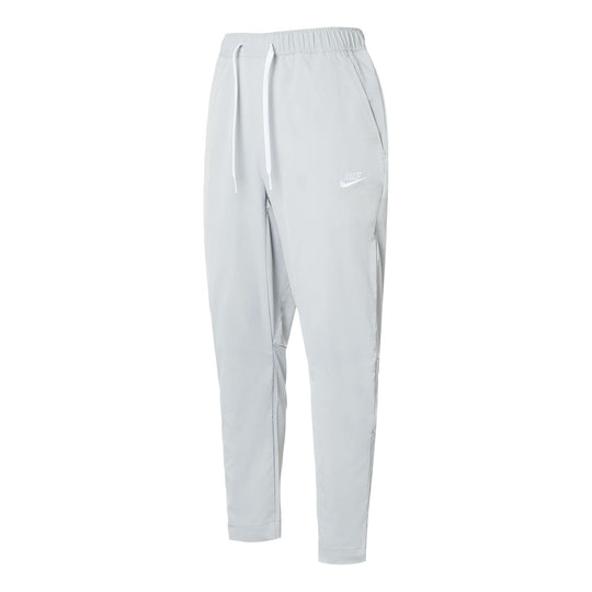 Nike Club Woven Tapered Leg Pants 'Light Smoke Gray White' DX0625-077