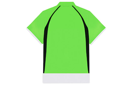 Balenciaga Unisex FW21 Embroidery Polo Shirt Green 661507TKVA53007