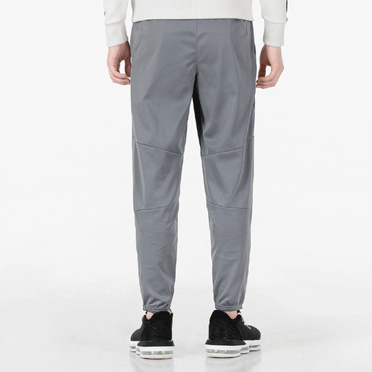 Men's Nike Logo Printing Solid Color Elastic Waistband Drawstring Sports Pants/Trousers/Joggers Gray DD6216-084