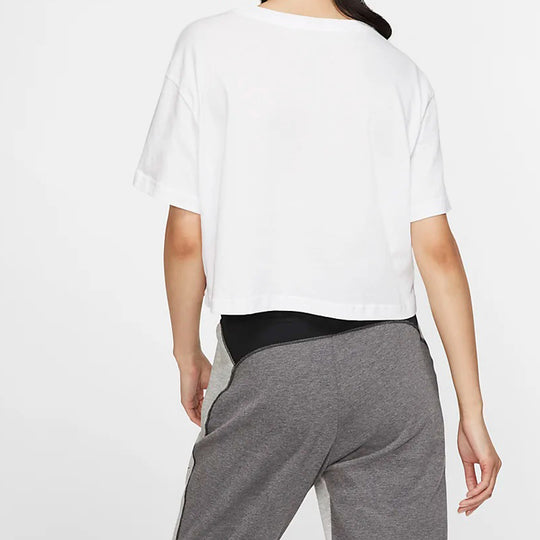 (WMNS) Nike Nsw Rebel Crop Short Sleeve White BV7171-100 T-shirts  -  KICKS CREW