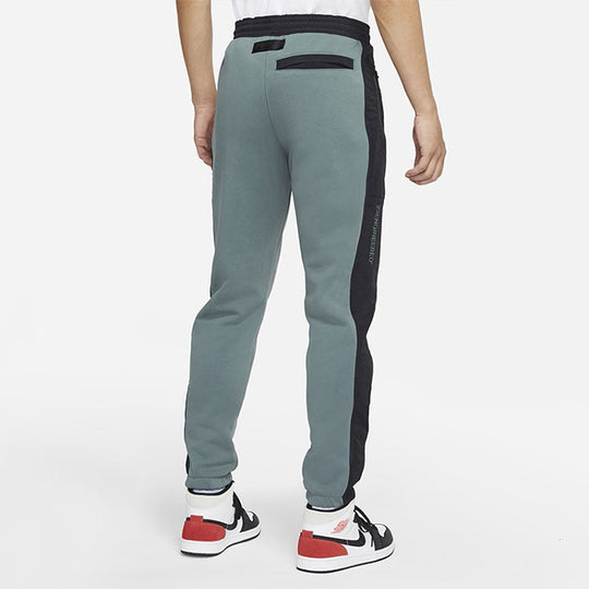 Men's Air Jordan 23 Engineered Casual Fleece Bundle Feet Sports Pants/Trousers/Joggers Green DC9633-387