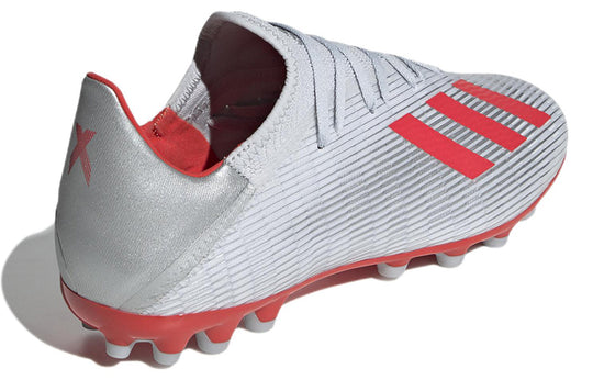 adidas X 19.3 AG Cozy Wear-Resistant Soccer Cleats/Football Boots Silver Gray F35336