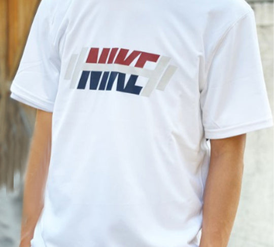 Nike Dri-FIT Legend Logo Printing Short Sleeve White CT6471-100