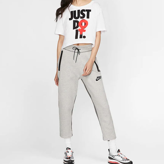 (WMNS) Nike Nsw Rebel Crop Short Sleeve White BV7171-100 T-shirts  -  KICKS CREW