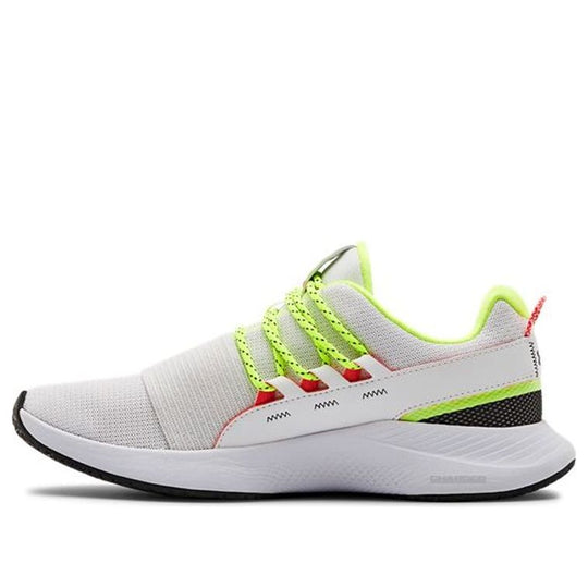 (WMNS) Under Armour Charged Breathe Lace Running Shoes White/Green 3022584-103 Athletic Shoes  -  KICKS CREW