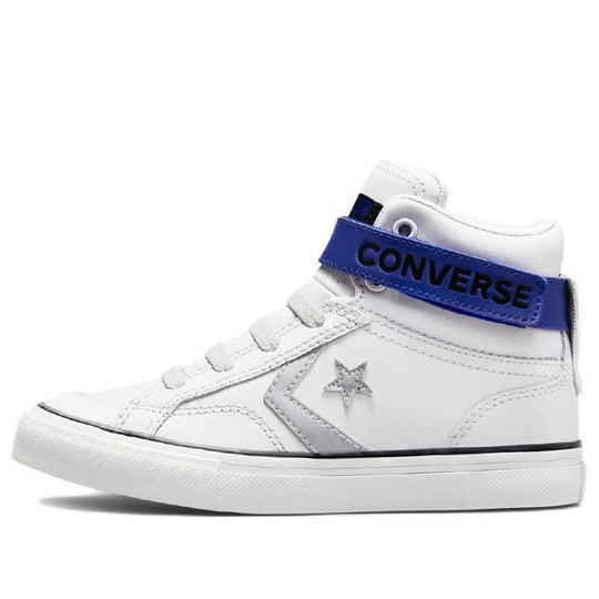 Converse Pro Blaze Strap K 'White Blue Silver' 672123C