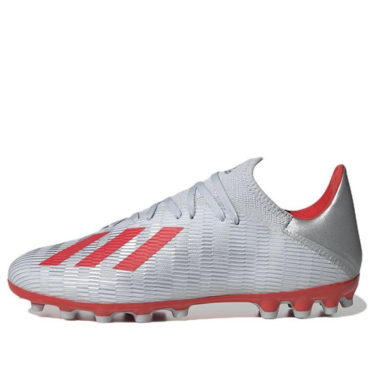 adidas X 19.3 AG Cozy Wear-Resistant Soccer Cleats/Football Boots Silver Gray F35336