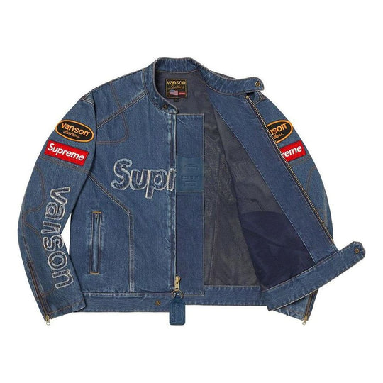 Supreme x Vanson Leathers Cordura Denim Jacket 'Blue' SUP-FW22-744