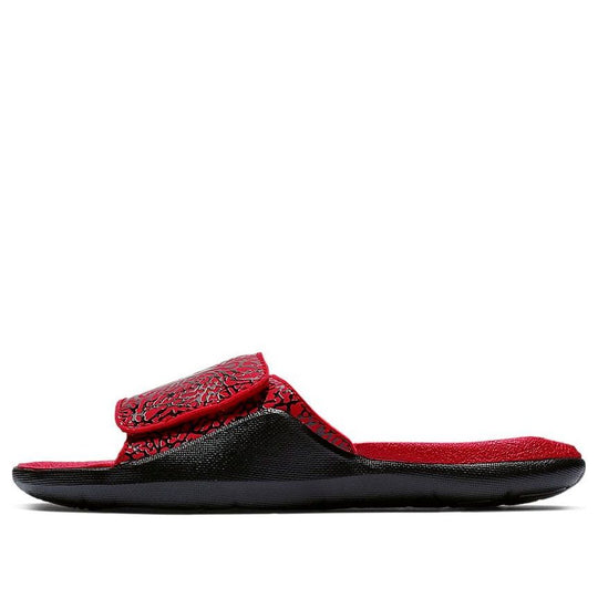 (PS) Air Jordan Hydro 7 Minimalistic Red Black Slippers 'Red Black' BQ6292-600 Beach & Pool Slides/Slippers  -  KICKS CREW