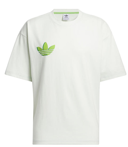 adidas Originals Casual Graphic T-Shirt 'White Green' IT4988