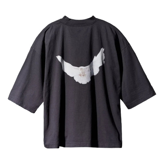 Yeezy Gap Engineered By Balenciaga SS22 Dove 3/4 Sleeve T-Shirt 'Black' 469669-01