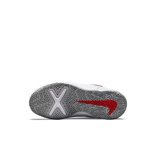 (PS) Nike Team Hustle D10 FlyEase 'Grey Bright Crimson' DD7302-006