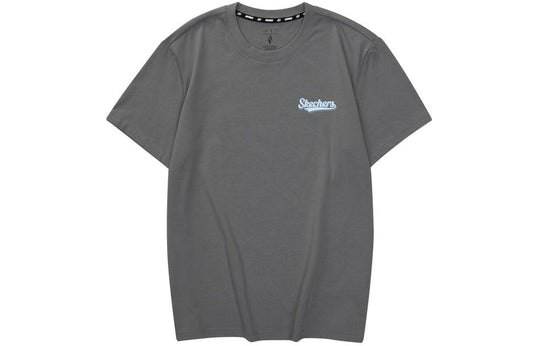 Skechers Casual Letter Printed T-Shirt 'Grey Blue' L224U080-040R