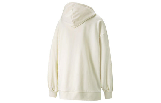 (WMNS) PUMA Oversized Casual Sports Loose Long Sleeves Hoodie White 532283-73