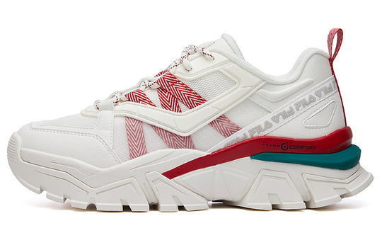 (WMNS) FILA Buffer Low-Top Running Shoes White/Red F12W114119FSR