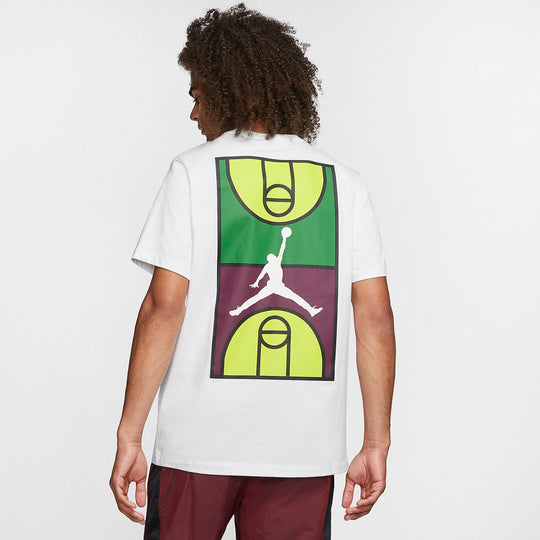 Air Jordan Basketball Court Graphic T-Shirt 'White' CJ6290-100
