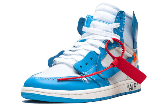Off-White x Air Jordan 1 Retro High OG 'UNC' AQ0818-148 Retro Basketball Shoes  -  KICKS CREW