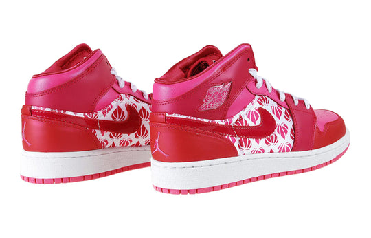 (GS) Air Jordan 1 Premium 'Valentine's Day' 322675-661 Big Kids Basketball Shoes  -  KICKS CREW