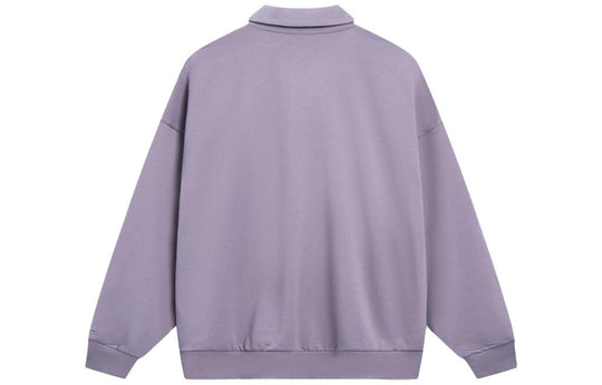 Li-Ning Athletics Training Stripes Sweatshirts 'Purple White' AWDT159-2