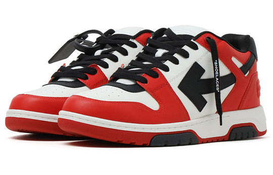 Off-White Out Of Office Low-Top Sneaker 'Red Black White' OMIA189S22LEA0012510