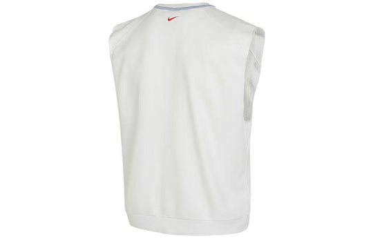 Nike Dri-FIT Sleeveless Fleece Workout Top 'White' DX0883-121