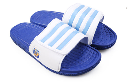 adidas Velcro Blue White Slippers 'Blue White' H68219