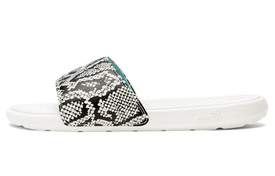 (WMNS) PUMA Cool Cat Snake Slippers White 380794-01