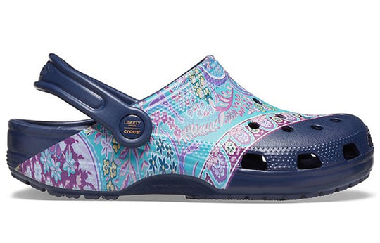 (WMNS) Crocs Classic Clog Liberty London Beach Deep Blue Sandals 206447-410