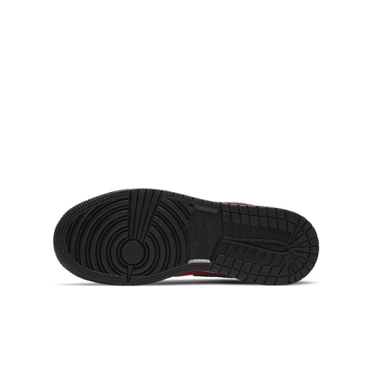 (GS) Air Jordan 1 Low 'Reverse Bred Pebbled' 553560-605 Big Kids Basketball Shoes  -  KICKS CREW