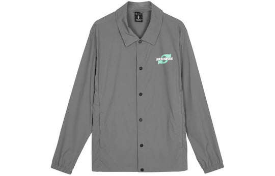 Skechers Casual Letter Printed Jacket 'Grey' L224M049-040R
