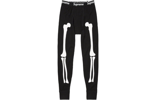 Supreme x HANES FW23 Week9 Bones Thermal Crew Pants 'Black' SUP-FW23-155