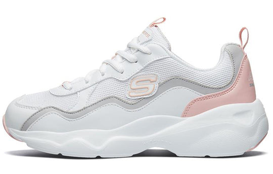 (WMNS) Skechers D'Lites Airy Low Running Shoes White/Grey/Pink 88888201-WGYP