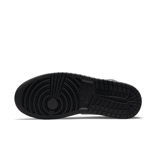 Air Jordan 1 Mid 'Black University Gold' 554724-177 Retro Basketball Shoes  -  KICKS CREW