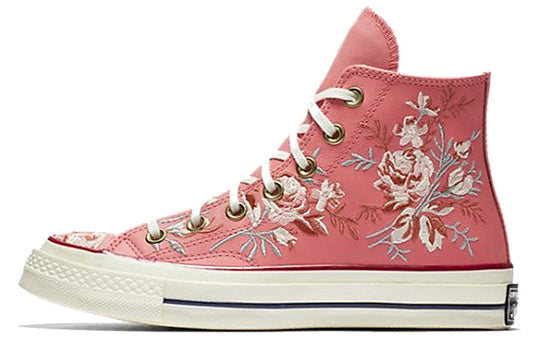 (WMNS) Converse Chuck 70 High 'Floral Embroidery - Pink Coral' 561652C