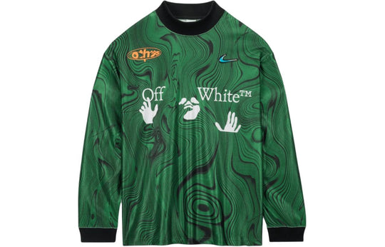 Nike x Off-White All Over Print Jersey Asia Sizing 'Kelly Green' FQ0998-389
