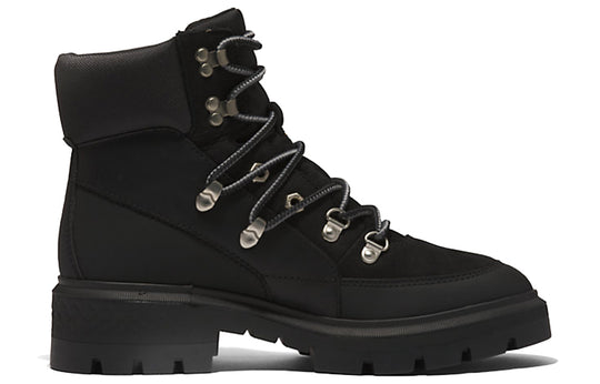 (WMNS) Timberland Cortina Valley Waterproof Mid Hiker Boots 'Black Full Grain' A5NJ7015