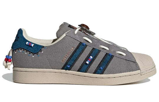 adidas originals Superstar Shoes 'Grey Blue Red' S29064