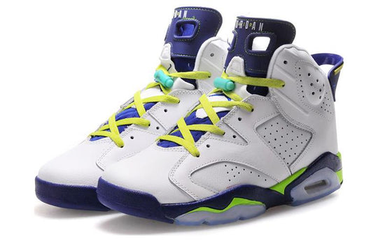 (GS) Air Jordan 6 Retro 'Fierce Green' 543390-108 Retro Basketball Shoes  -  KICKS CREW