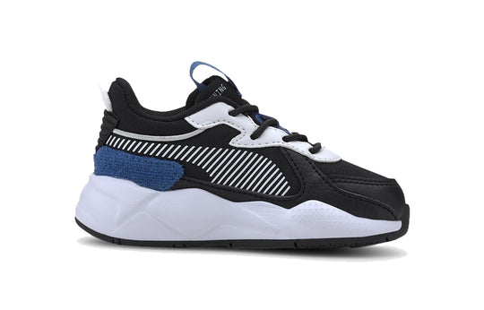(TD) PUMA RS-X Collegiate Running Shoes Black/Blue 371628-01