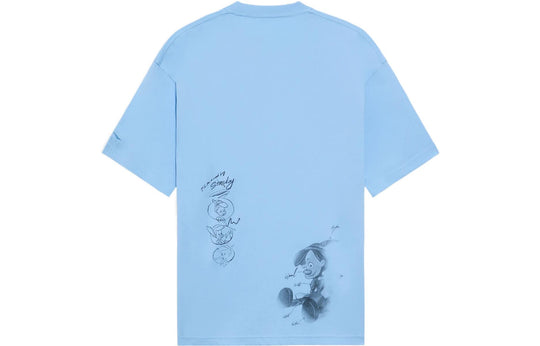 Li-Ning x Disney Pinocchio Graphic T-shirt 'Polar Blue' AHSS451-7
