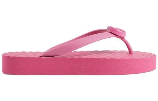 (WMNS) Gucci Chevron Thong Sandal 'Pink' 655463-J8710-5609