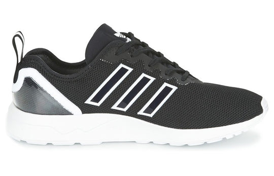 adidas originals ZX Flux Cozy Wear-Resistant Running Shoes Black Unisex 'Black White' S79005