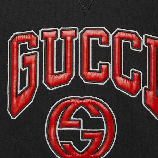 (WMNS) Gucci Jersey Sweatshirt With Embroidery 'Black' 760366-XJF0W-1043