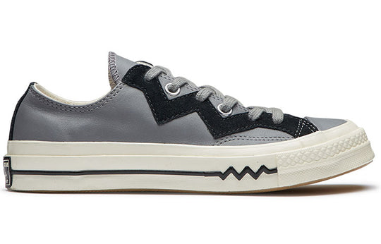 (WMNS) Converse Chuck 1970s Leather Low Top Grey Black 566137C