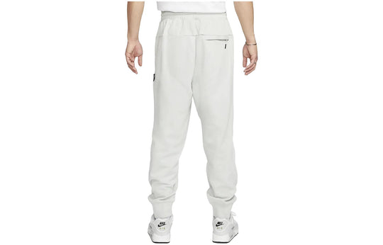 Nike Swoosh Fleece Pants 'Grey White' DX0565-034
